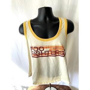 Foo Fighters 2024 Tour Tank Top Ringer Style Men’s Large Made in USA